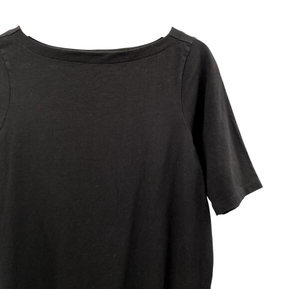 Universal Standard black bella boatneck tee - Picture 2 of 4